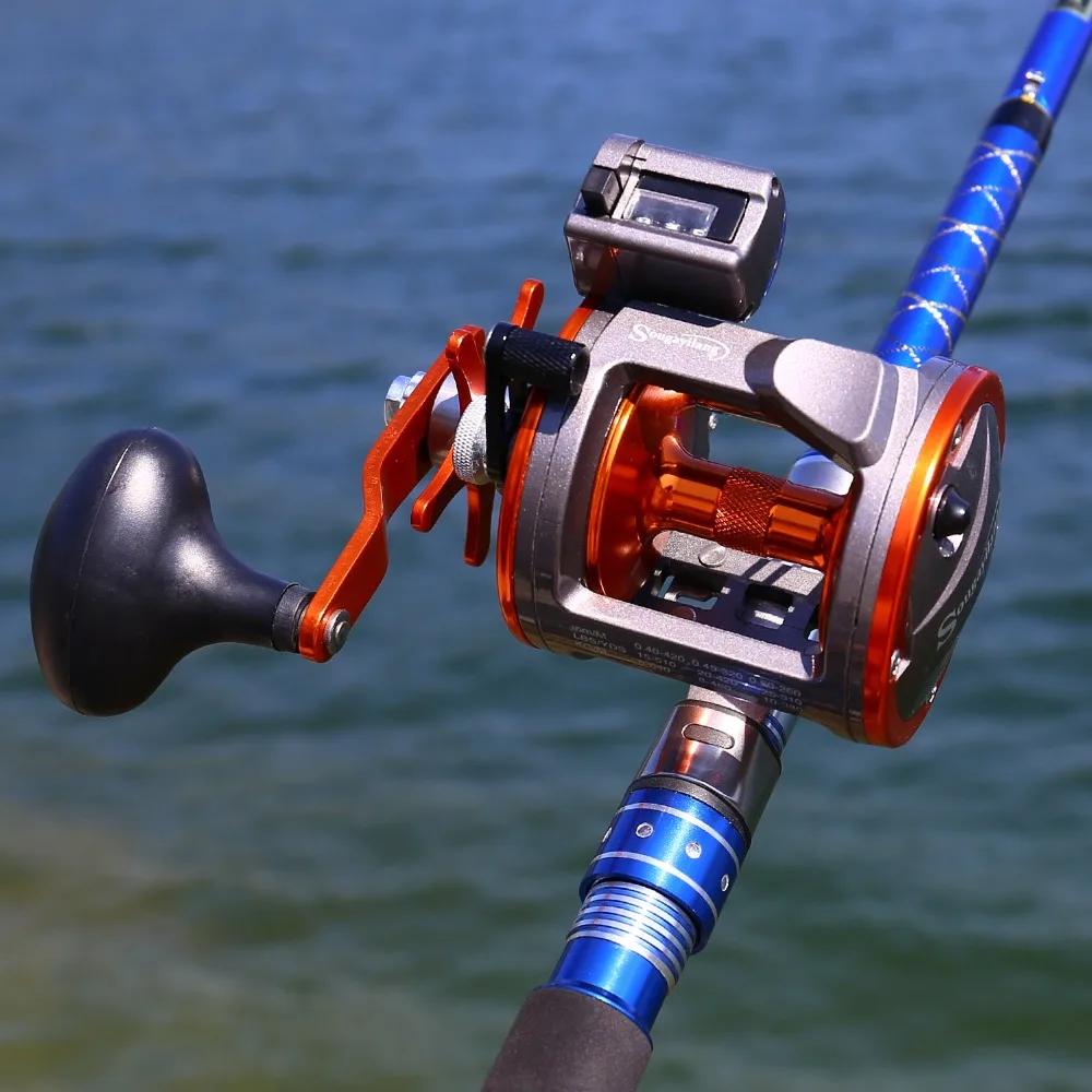 Fishing Rod Best Line Counter Trolling Combo Trolling Fishing Reel