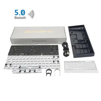 شراءGK64XS الساخن مبادلة برمجة بلوتوث لوحة المفاتيح الميكانيكية Pcb مخصص أطقم GH60