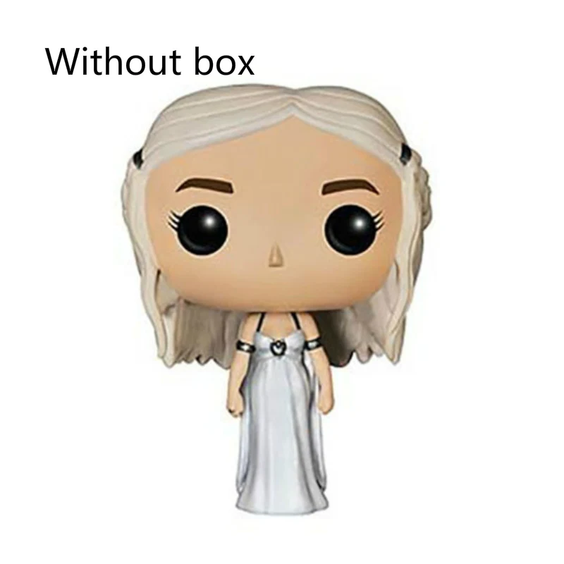 Arya stark Funko pop игра ThronesJon Snow daeneris Targaryen Drogon модель Фигурка Коллекционная модель игрушки для подарка аниме фигурка - Цвет: 24 without box