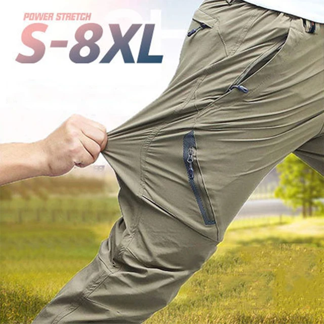 Pantalones deportivos de secado rápido para hombre y mujer, calzas  elásticas transpirables resistentes al desgaste, para escalada, senderismo  y conducción, talla grande 8XL - AliExpress