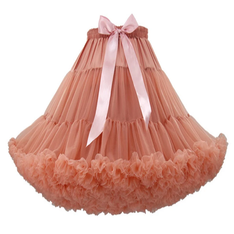 Petticoat skirt petticoat underskirt lolita petticoat tulle tutu skirt Knee Length Women's Soft Puffy Tulle Petticoats Lolita Ballet Dance Pettiskirts Costume Tutu Skirts Layered Underskirt 55CM Long