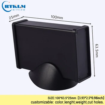 

Aluminium project box diy enclosure for junction box custom housing electronics power instrument case 100*63.5*25mm