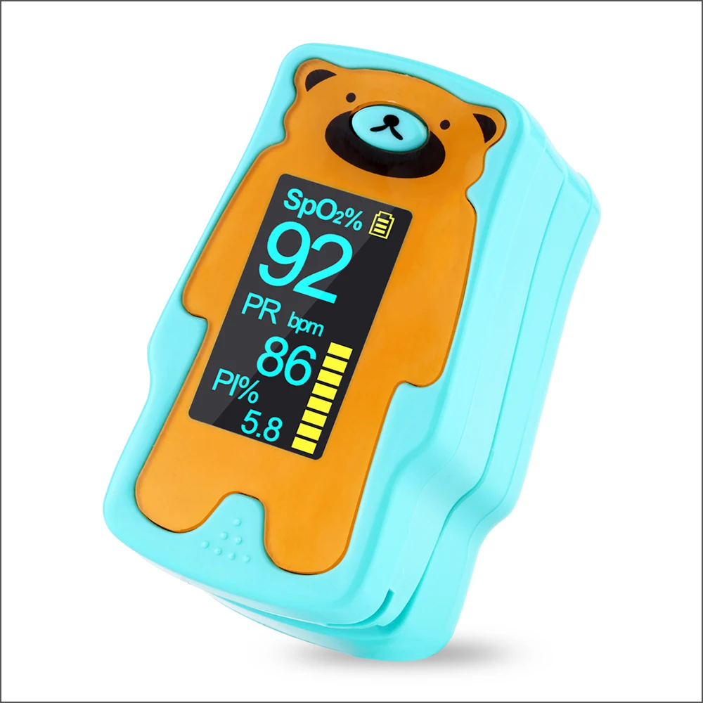 RZ Oximeter Child Portable Finger Oximeter Fingertip Pulse Household Health Monitors Heart Rate PR SPO2 Baby