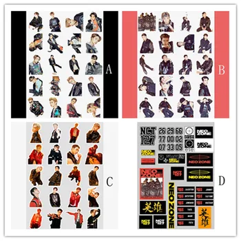 

Kpop NCT127 Neo Zone Photo Sticker for Luggage Laptop Mobile Scrapbooking DIY Stickers