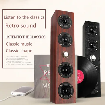 

speaker laptop USB desktop subwoofer wooden sound home audio system theater caixa de som boombox sound bomb alto falante F4045