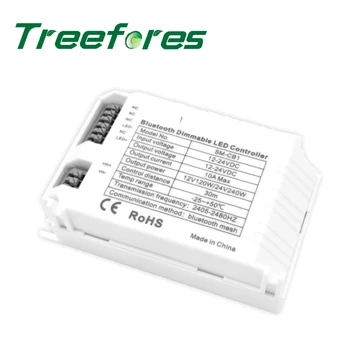 

10A 120W-240W Bluetooth APP Controller for LED Strip Light 12V-24V 12A Controlling Kit