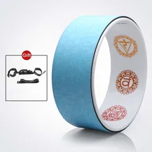 TPE йога Круги Печатные Йога колеса противоскользящие изгиб Назад Йога круг стрейч упражнения вспомогательные домашние Пилатес Круг Йога ремень