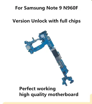 

Used Original Motherboard For Samsung Note 9 N960F Unlocked Mainboard Logic Board Tested Plate