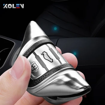 Custodia per chiave a distanza per auto in pelle TPU Shell per Audi A1 A2 A3 A4 A5 A6 A7 A8 Q3 Q5 Q7 Quattro accessori senza chiave Car Styling - Custodia per chiave a distanza per auto in pelle TPU Shell per Audi A1 A2