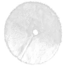 Юбка для рождественской елки, 1 шт. креативный белый ковер, юбка для рождественской елки, напольный коврик, украшение для рождественской елки, новогодняя домашняя часть