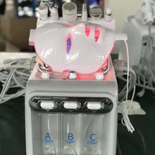 7 в 1 h2 o2 hydrafacial с led светильник терапия маска для лица вода
