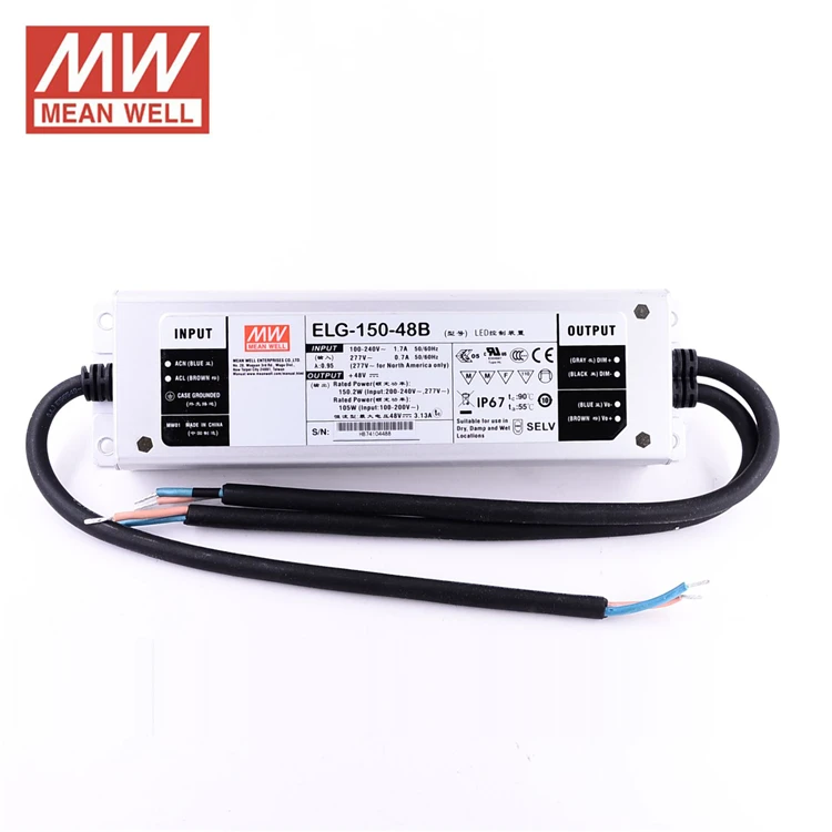 Original MEAN WELL ELG-150-48B/AB 150W quantum led board QB288 lm301b lm301h driver dimmable Power Supply | Лампы и освещение
