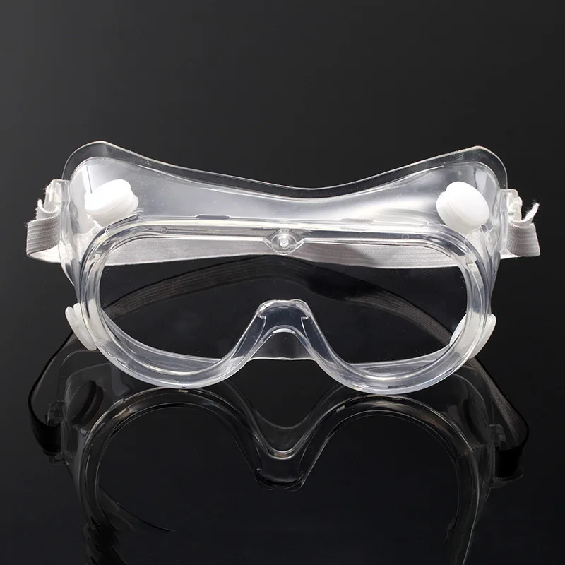

Transparent Dust-proof Anti-fog Four-bead Goggles Windproof Sand Droplets Can Wear Myopic Glasses Fully Closed Goggles Protect