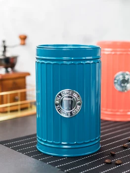 

1/3Pcs Nordic Wrought iron Storage Tank Kitchen Utensils Multifunction Spice jar Coffee candy Storage Box Dried fruit container