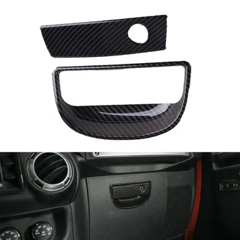 

Carbon Fiber black Trim Cover Look Glove Switch Fit ABS 1 set Decoration