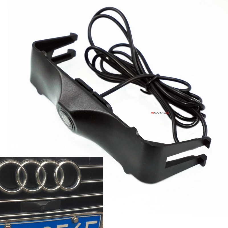 

CCd HD night vision car parking front camera for Audi A6L 2016 front view camera car front grille camear waterproof wide angle
