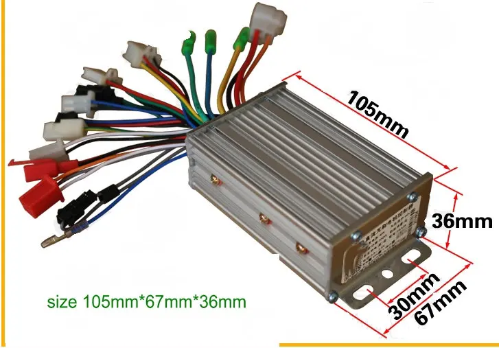 24v36v48v60V64V250w350w BLDC controller 6mosfet electric bike accessory MTB Tricycle scooter parts for sensor/sensorless motor