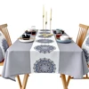100% Microfiber Polyester Tablecloth Easy to Clean Waterproof and Oil-proof Disposable Rectangular Nordic Household Tablecloth