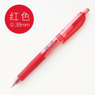 red 1 шт. Uni Канцтовары цветная школьная гелевая ручка офисные заметки выделенная 0,38 мм ручка для пресса на водной основе ручка UMN-138 - Цвет: red