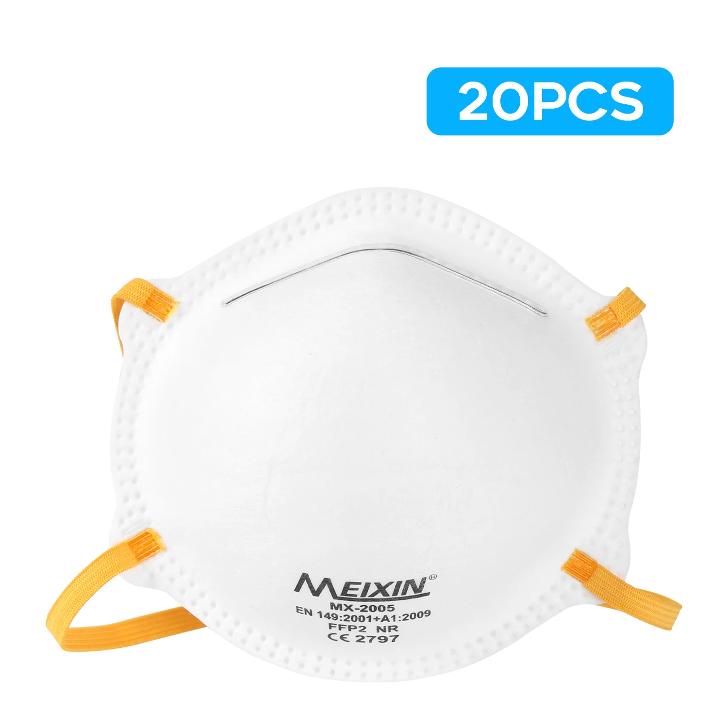 

US Stock 20pcs Cup Type 3-layer Civilian Masks Dustproof Breathable Face Mask Respirator Multifunctional without Breathing Valve