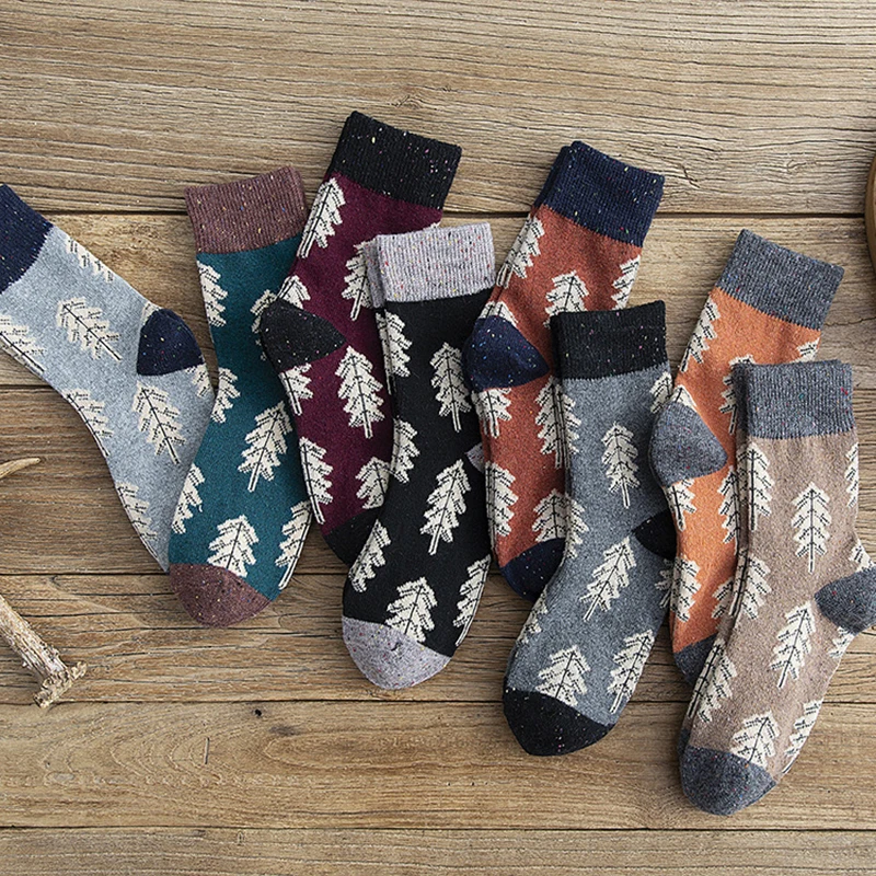 

Woman Socks Autumn Winter Thick Warm Long Socks for Women Japanese Kawaii Harajuku Vintage Streetwear Wool Christmas Socks Gifts