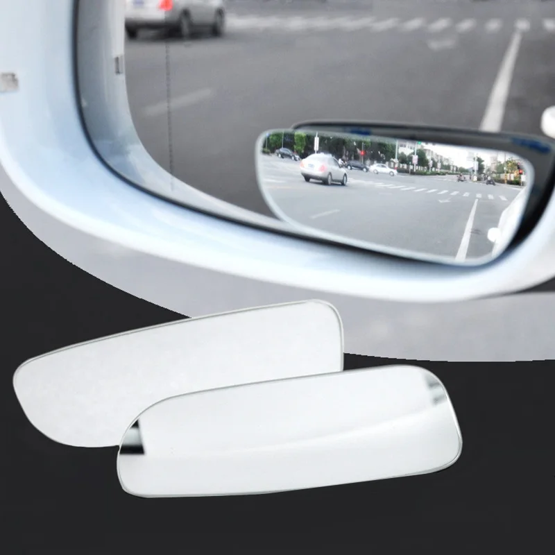 

2pcs Car Mirror 360 Degree Rear View Adjustable Mirror Accessories Parking Auto Motorcycle Wide Angle Convex Blind Spot Mirror