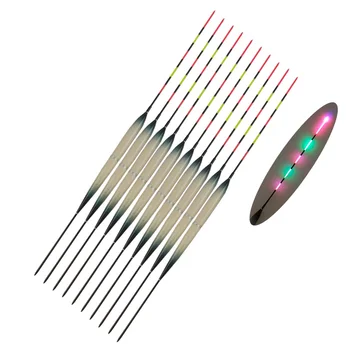 

10pcs/set Fishing Float LED Electric Float Light Fishing Tackle Luminous Electronic Float without battery A235