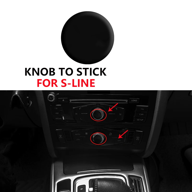 1pcs Car Interior Button Sticker Badge Decoration For Audi sline TT Q2 Q3 Q5 Q7 Q8 A3 A4 A6 A7 R8 B5 B6 B7 B8 C5 V8 | Автомобили и