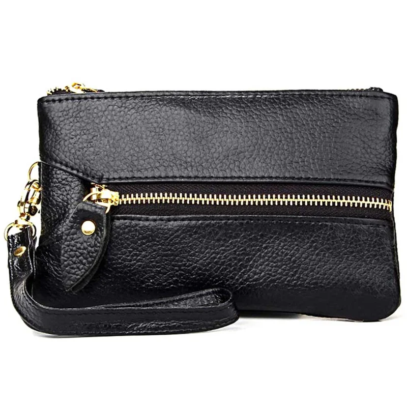 Genuine Leather Women Key Holder Organizer Fashion Car Key Wallet High Quality Housekeeper Multifunction Key Case Mini Bag
