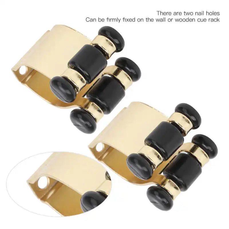 4pcs Billiards Stick Clips Rack Clip Wall Mount Pool Stick Holder Iron Pool Billiard Supplies Accessory billiard cue holders