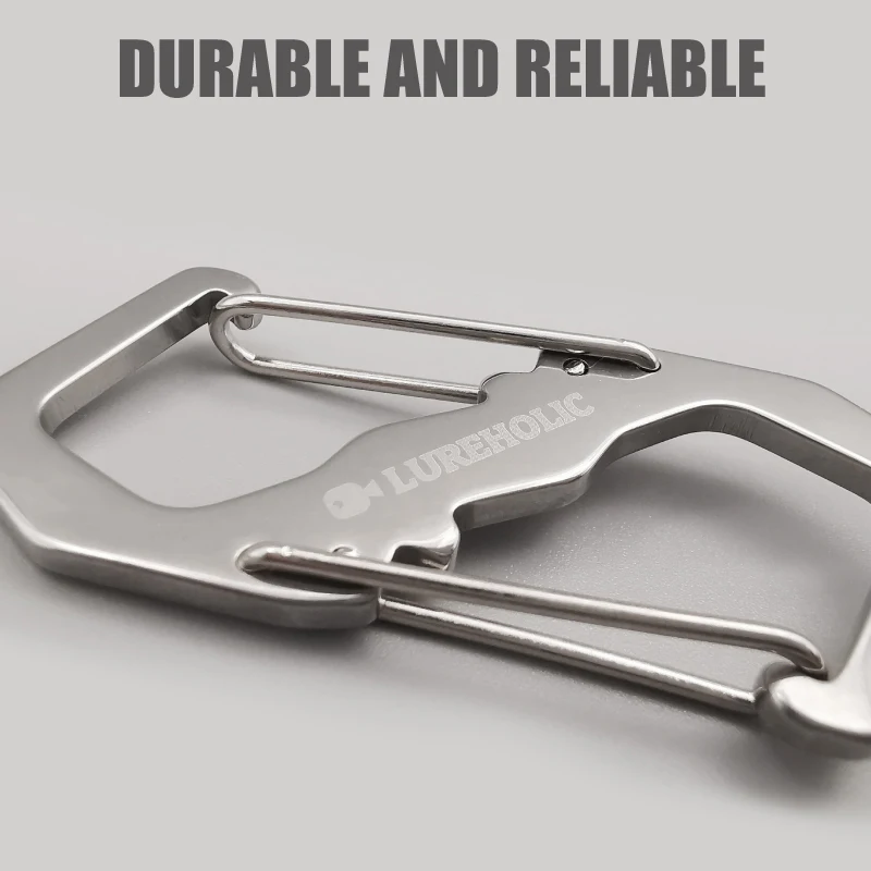 LUREHOLIC Lure Fishing S Moschettone Accessorio per esterni Strumenti Gancio di blocco di sicurezza professionale Fibbia per alpinismo Arrampicata - immagine 4