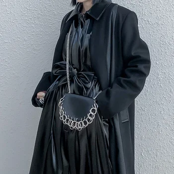 

Pu Leather Woman Belt Chain Single Shoulder Bag Female Girdle Fashion Accessories Multifunction Use