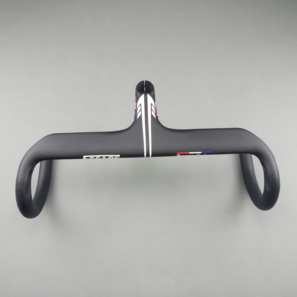 2021 newly carbon fibre road integrated handlebar with stem matte ud ...