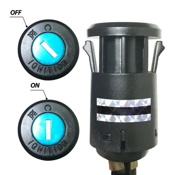 

Universal Motorcycle Ignition Switch Female Plug Black Round Practical