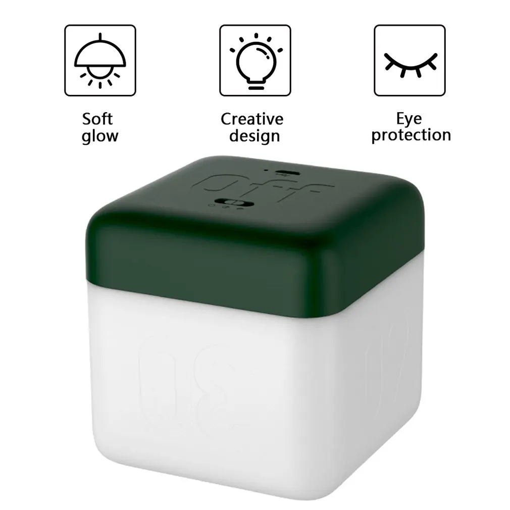 Креативный перезаряжаеый ночник с разъемом USB Light Magic Cube светодиодный энергосберегающий Домашний Светильник для спальни