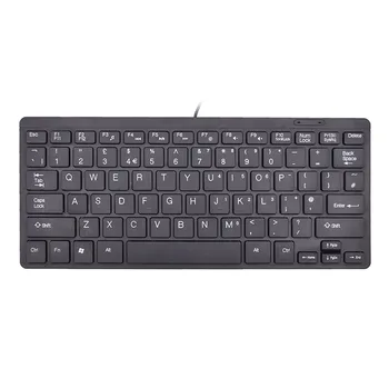 

78 Keys For Laptop PC Replacement USB Portable Quiet Ultra-thin Wired Mini Keyboard Compact Accessories Multimedia Lightweight