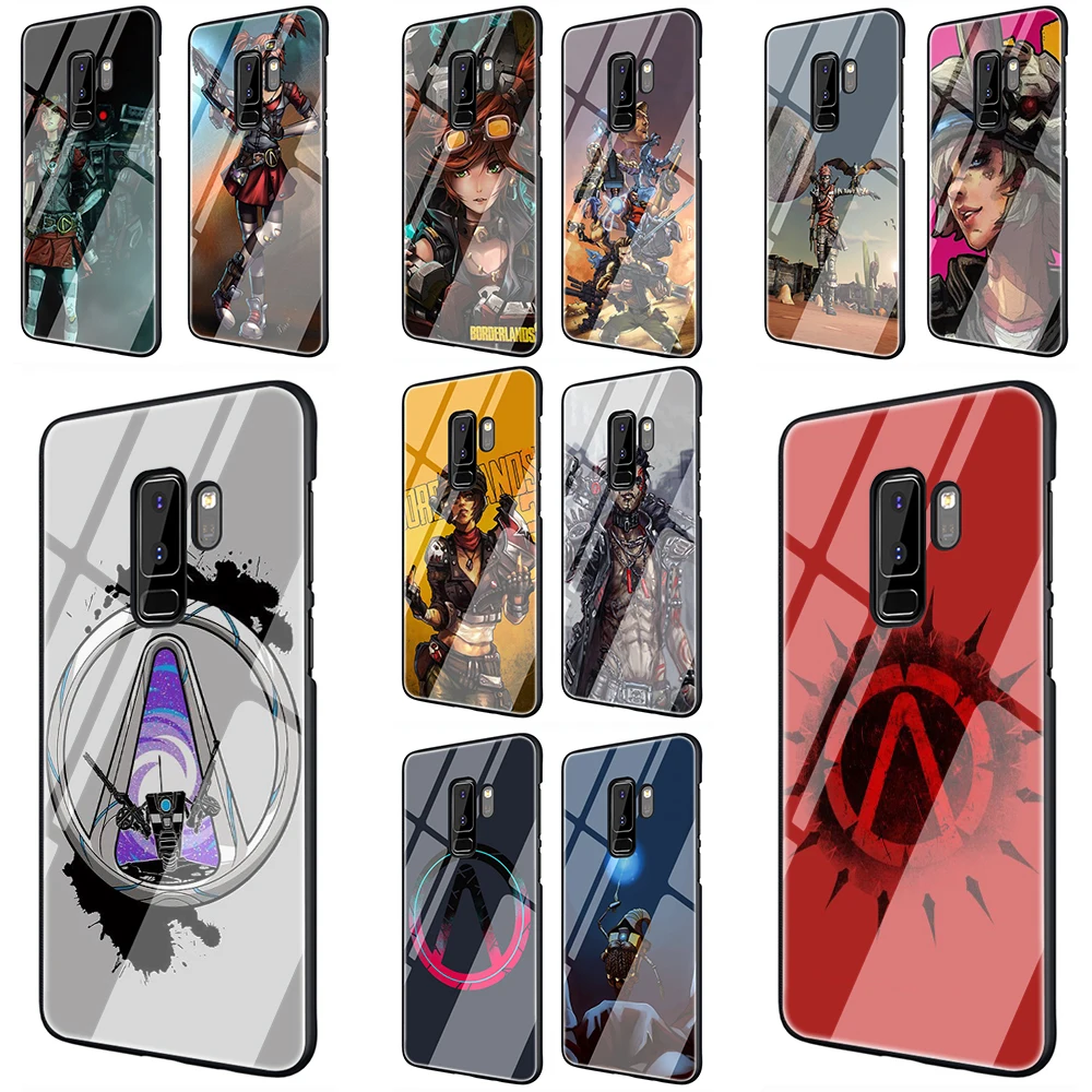 Borderlands закаленное Стекло чехол для телефона чехол для samsung Galaxy S7 край S8 Note 8, 9, 10, плюс A10 20 30 40 50 60 70