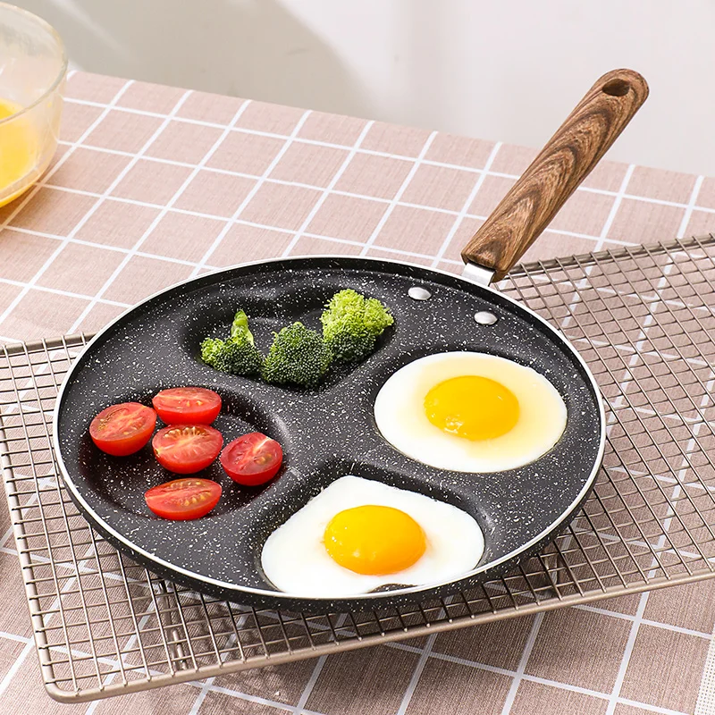 Fried Egg Pot Egg Dumpling Mold Non-stick Pot Small Frying Pan Four-hole Pan Home Fried Eggs Breakfast Fried Egg Artifact