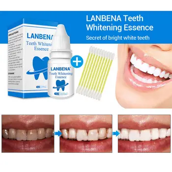 

LANBENA Oral Hygiene Cleaning Serum Teeth Whitening Essence Powder Removes Plaque Stains Tooth Bleaching Dental Tools 10ml TSLM1