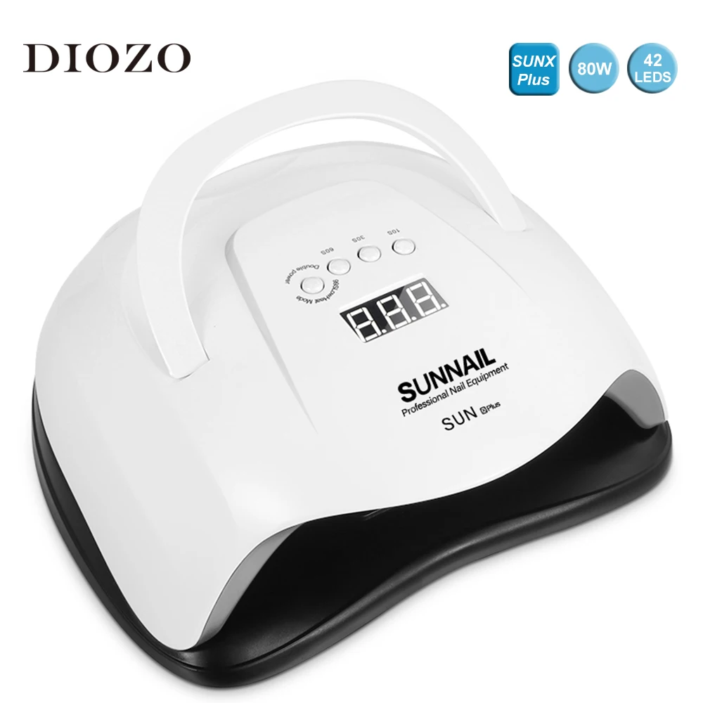 DIOZO Led Lamp Nail 80W/24W/36W Portable Lampe UV Automatic Sensing Gel Varnish Smart Timer Drying For Manicure |