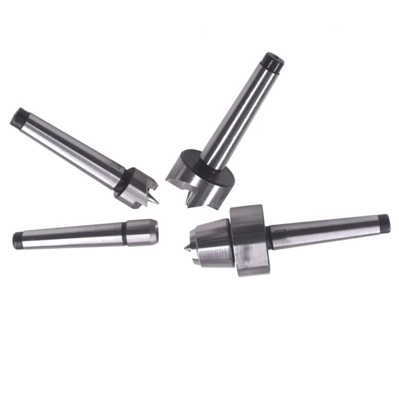 

4* MT1 Live Center Morse Taper Silver 1MT Bearing Lathe Spindle Tools Set Kit