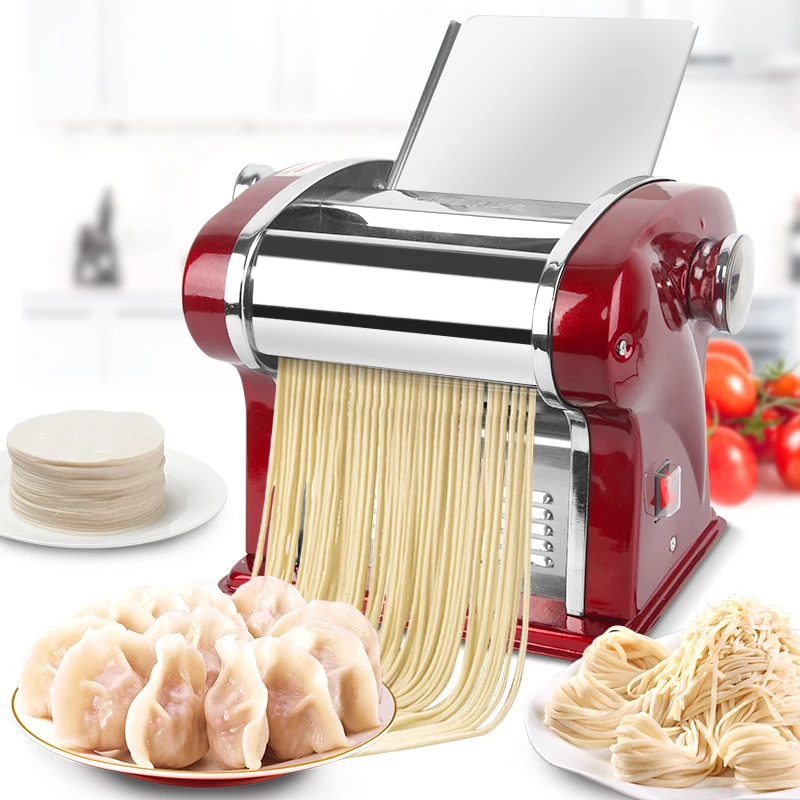 220V Electric Noodles Machine Automatic Stainless Steel Multi Dumpling Skin Dough Pressing Machine noodle maker