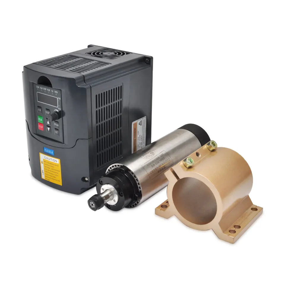 Daedalus CNC 0.8kw 110V 220V Air Cooled Spindle Motor with 1.5kw VFD Inverter 65mm Bracket Clamp Kit For Milling Machine | Инструменты