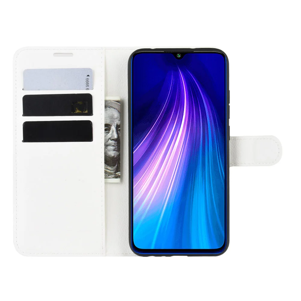 Для Xiaomi Redmi Note 8 Чехол кошелек стиль PU кожаный чехол для Xiaomi Redmi Note 8 с функцией подставки и держателем для карт