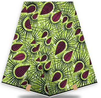 

2020 Newest design African wax Ankara real wax veritable Nigeria wax for patchwork sewing Women dress