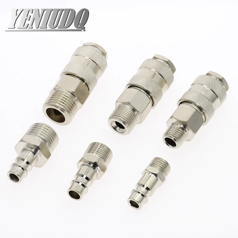 Raccordo Pneumatico Sgancio Rapido Delta-P – Euro 1/4" E 3/8" BSP, Giunto Aria Compressa, 16 Bar