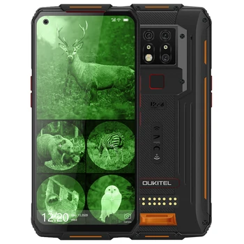 Перейти на Алиэкспресс и купить OUKITEL WP7 8000 мАч NFC 6,53 ''инфракрасный мобильный телефон с ночным видением 8 Гб 128 ГБ Восьмиядерный 48 МП тройные камеры 4G прочный смартфон