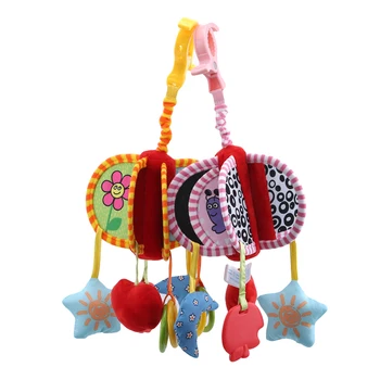 

Hanging Wind bells Plush Cartoon Cute Animal Crisp Sound Attracts Attention For Baby Stroller Crib Pram Bed Appease Soothing