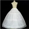 Jupon blanc pour filles de 2 à 18 ans, 7 tailles adaptées, sous-jupe Crinoline, robe de bal, bouffante, 3 cerceaux ► Photo 3/3