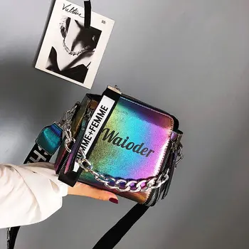 

2020 Luxury Handbag Crossbody Women Shoulder Bag Tote Female Handbags Letter PU Leather Purse Messenger Crossbody Laser Handbags